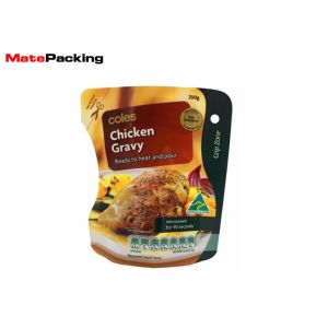 Plastic Disposable Food Pouches Custom Printing High Temperature Resistance