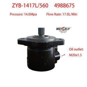 Cummins ISD ISDE 4BT Engine 4988675 Power Steering Hydraulic Pump