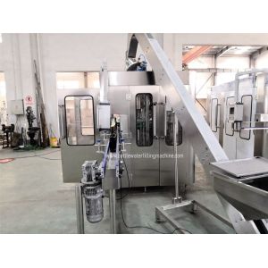 Low Consumption 3000bph 75mm Diameter Glass Bottle Filling Line