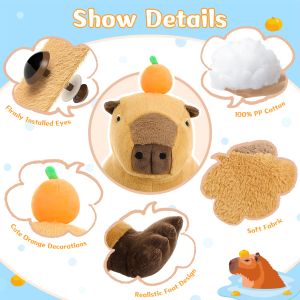 24 Life-Like Large Capybara Plush Toy Realistic Giant Stuffed Animal Soft Body