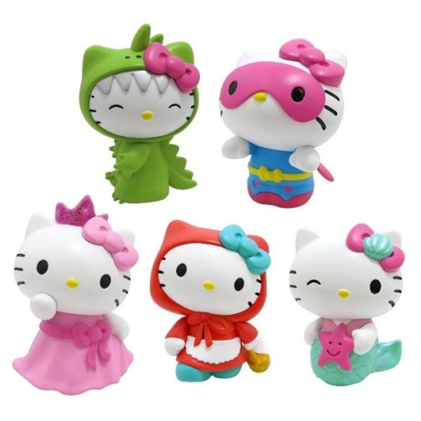 Custom OEM Made PVC Cute Mini Plastic Cartoon Kitty cat Toy as gift to kids