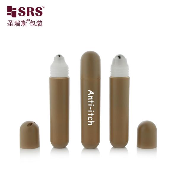 RPPG 25ml Pill Shape Empty PCR Plastic Roll-On Deodorant Gel Antiperspirant Anti-Itch Liquid Bottle Packaging With Bag Lanyard