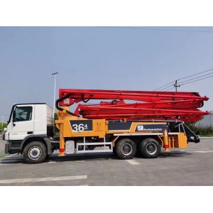 Used Concrete Pump Truck Benz Chassis 36 Meters Putzmeister Pump
