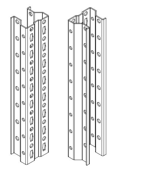 cz purlin Cold Rack Roll Forming Machine Upright Pallet