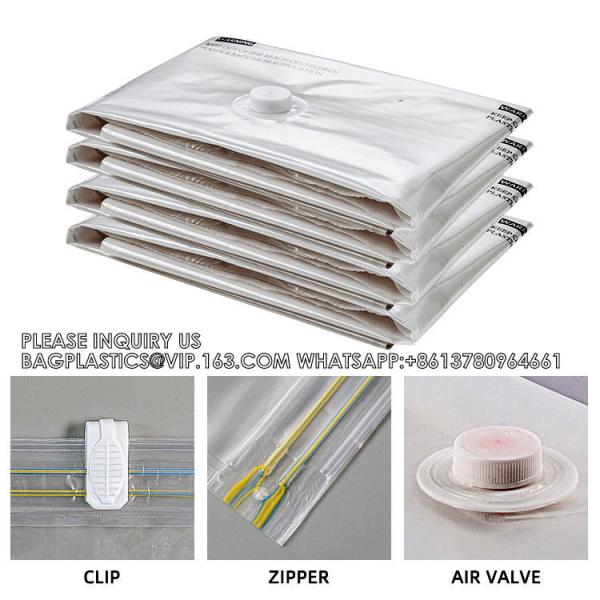 Clothing Vacuum Compression Bag With Hand Pump Space Saver Storage Pouch Travel Storage Bags