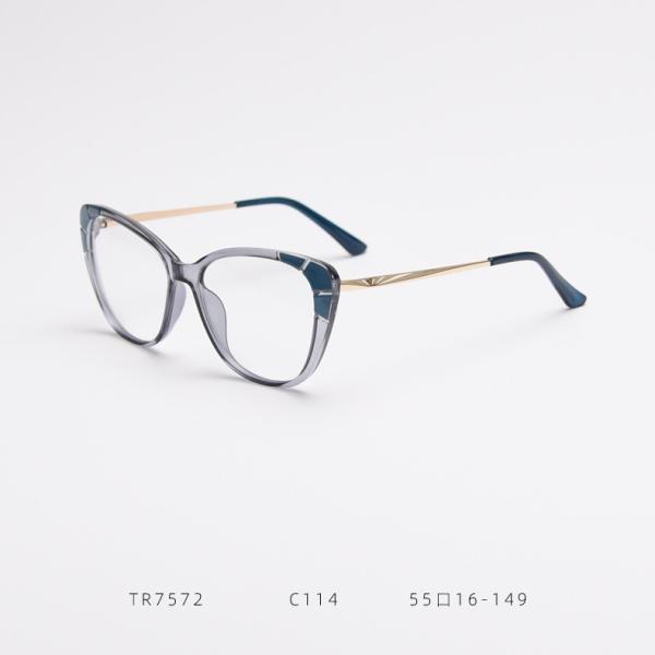 Fashion Ladies Oversized Tr90 Glasses Frames Tr90 Blue Light Glasses