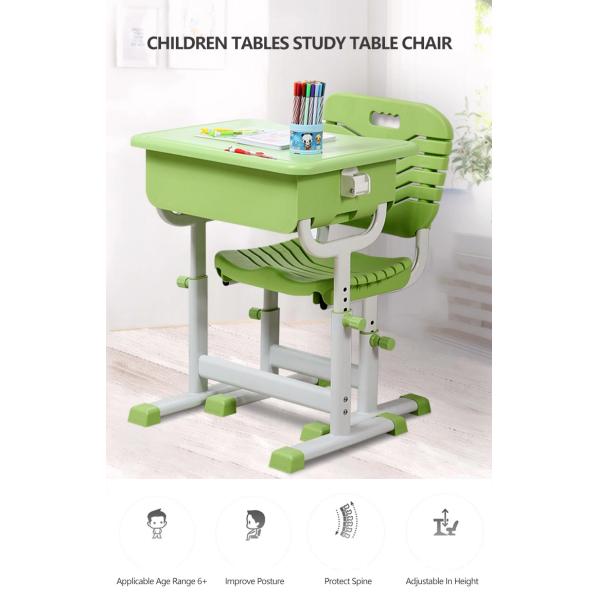 Children/Kids Plastic Desk and Chair Set for School Study ISO9001 ISO14001 Certified