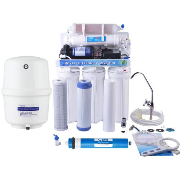 Buy 6 Stages 50GPD Kitchen Use RO Water Purification Alkalline Water Filter System at wholesale prices