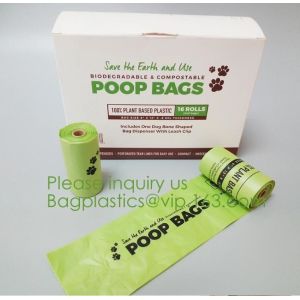 custom size 100% biodegradable EN13432 compostable trash bags from China factory