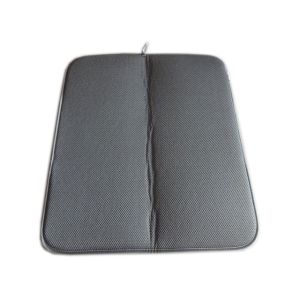 Strips Printed Microfiber Dish Drying Mat 17x19inch with Mesh Backing