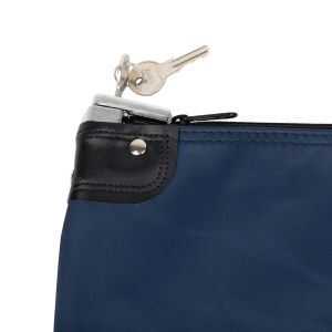 LAMINATED NYLON HIPAA LOCKING COURIER BAGS WITH CARDHOLDER - 19W X 15H - READY