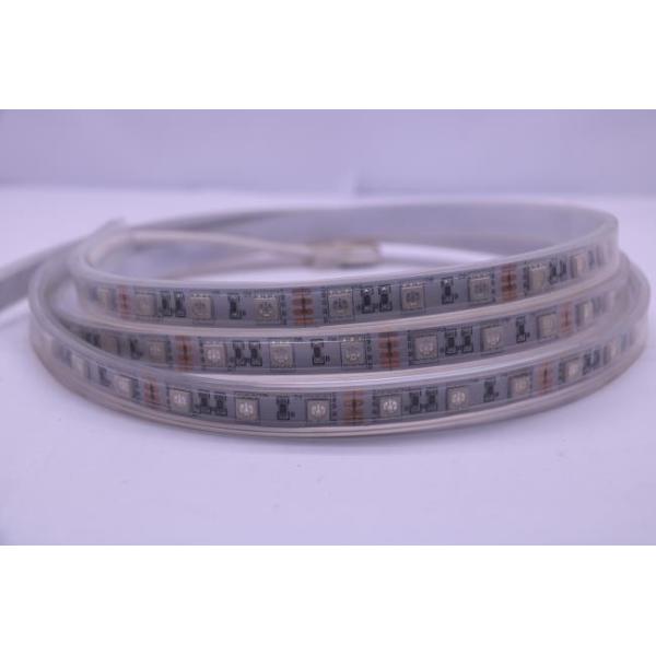 Waterproof IP67 Silicone Led Tube Strip Lights Bendable 5050 RGB 60LED/M 14.4W/M