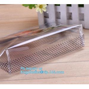 vinyl plastic zipper bags packaging with slider closure, size frosted matte pvc