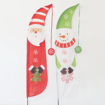 Buy Christmas Garden Flag Sant Claus and Snowman at wholesale prices