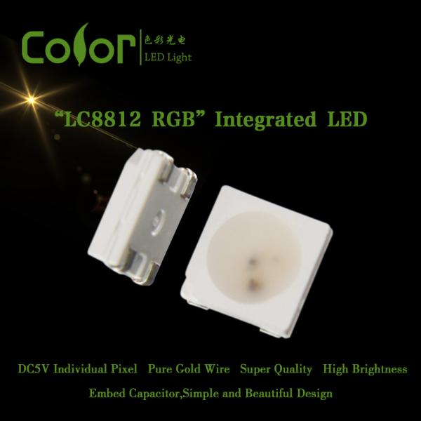 Buy DC5V 60mA High Brightness 5050 Digital RGB ED Chip LC8812 at wholesale prices