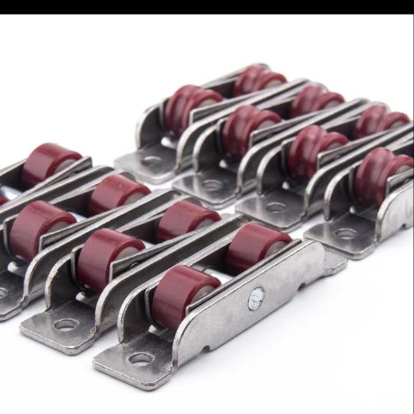 Stainless Iron/Steel 16mm UPVC Window Double Roller Pulley with Sliding Door Window