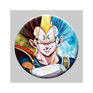 Round 5x5cm 3D Flip Lenticular Anime Pins With Goku