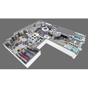 Pastel Color Plastic Soft Playground Equipment Custom For Game Center