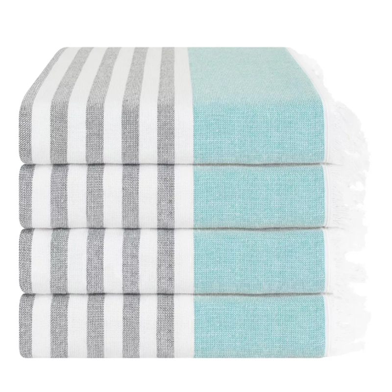 Quality Modern Design Contemporary Turkish Cotton Beach Towel with Updated Stripes for Luxury Use for sale