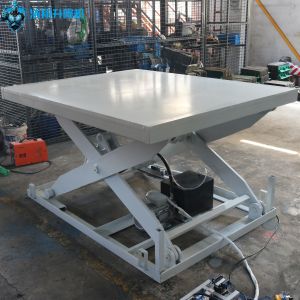 Customized 1000kg Vertical Stationary Scissor Lift Fixed Underground Hydraulic