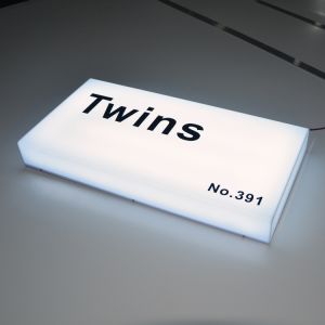 Square Led Acrylic Lightbox Sign CE ROHS