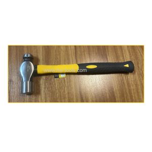 Ball peen hammer with fiberglass handle
