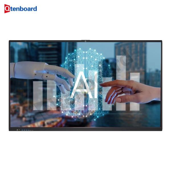 Qtenboard 9679 40 Point Touch 4K Screen AG Glass CKD SKD Smart White Board For
