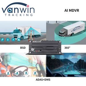 4 Ch AI Truck Bus Mobile DVR With AI DSM ADAS BSD Support 4G 5G WIFI GPS
