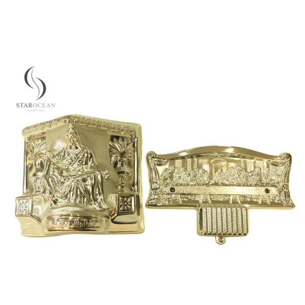 Luxury American Casket Corner 9# LG In Light Gold Color And High Quality