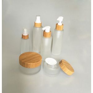 Classic 150ml 50g Bamboo Cosmetic Container With Lid