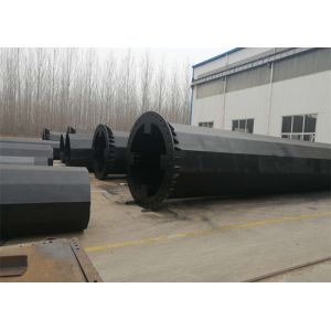 Monopole Electrical Transmission Tower Q345B Steel Grade Overlapping Connection