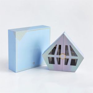 Custom gift box, high-end special-shaped cosmetics, double door gift box, water