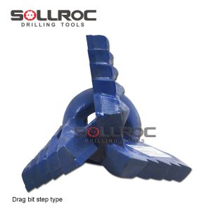Durable Performance Drag Drill Rock Bit with Threaded Connection Forging