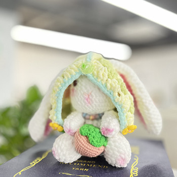 DIY Knitting Strawberry Rabbit Crochet Kit For Beginners Adults And Kids With
