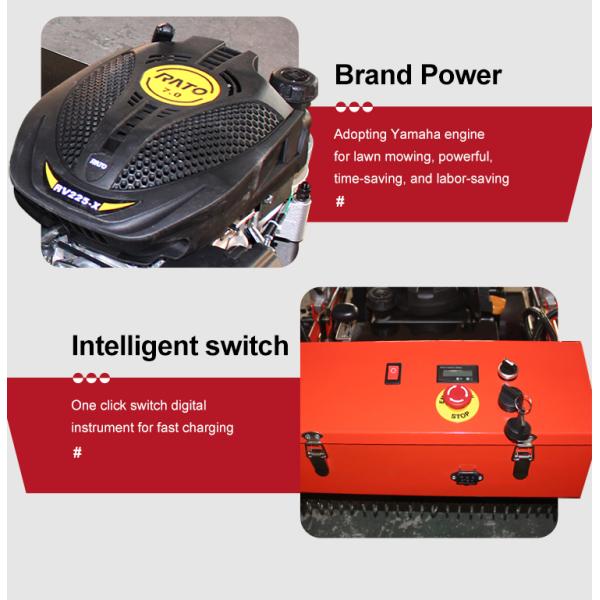 New Zero Turn Lawn Mower 7" Commercial Gasoline Riding Lawn Mower Tractor Garden Lawn Mower