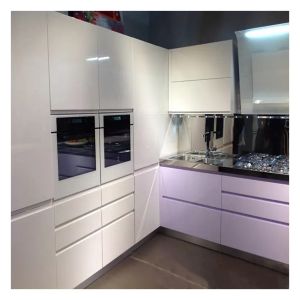 Home Design Solid Wood High Gloss Lacquer Modular Kitchen Cabinets with Modern