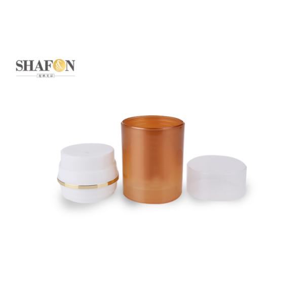 Refillable Empty Cosmetic Jars For Face Cream PP Cover 120g SGS Certification