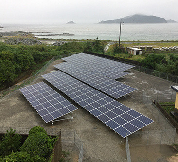 Flat Cement Aluminum Solar Panel Mounting System 45 Degree Ground MGAS-II