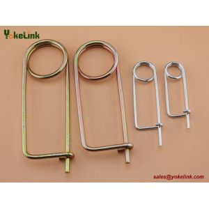 China Carbon steel Spring Wire Coiled Tension Safety Pin, Diaper Pin Zinc Finish Safety Pin Wire on sale