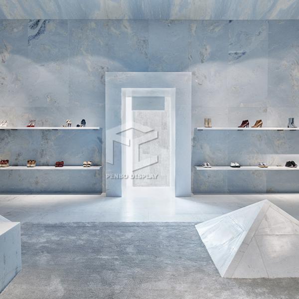 Electroplates Clothing Shop Display Furniture Garment Display Racks