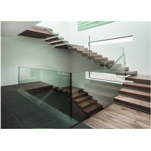 Building Floating Steps Staircase Glass Balustrade Stairs Extremely Aestheticall