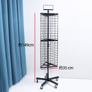 Custom Store Metal Wire Display Racks Hanging Hook Grid Panel Display Rack 35cm