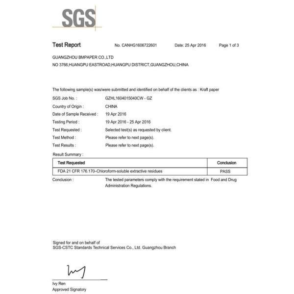 FSC Certified 40gsm to 135gsm Bleached White Kraft Coils with Food grade bags