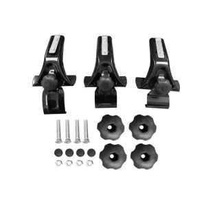 Universal Lockable Crossbar For Luggage Roof Rack Black Metal