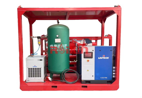 Air Compressor Skid Wireline Pressure Control Equipment For Transportation