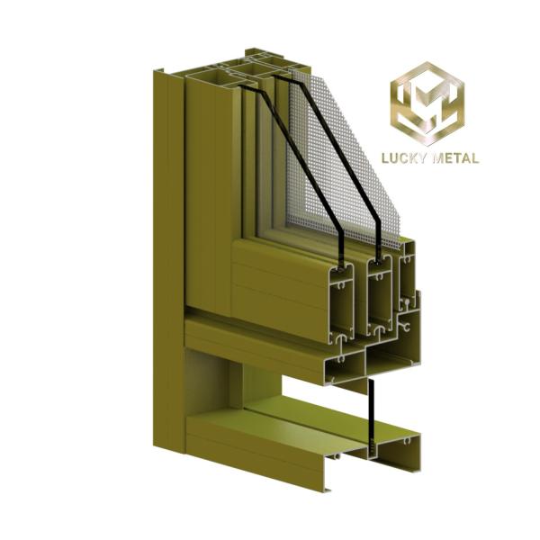 Buy High Strength Aluminum Door Frame Profile With Fireproof Insulation at wholesale prices