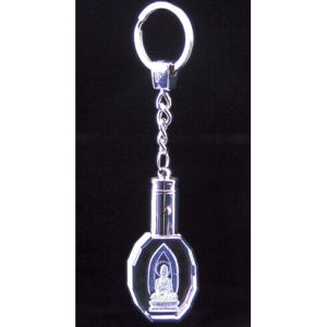 Crystal Transparent Buddha Key Chain