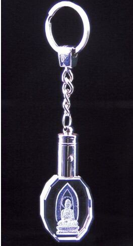 Buy Crystal Transparent Buddha Key Chain at wholesale prices