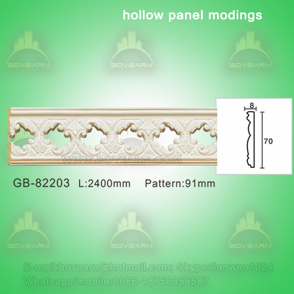 Buy Polyurethane Decorative center hollow mouldings for light transmission at wholesale prices