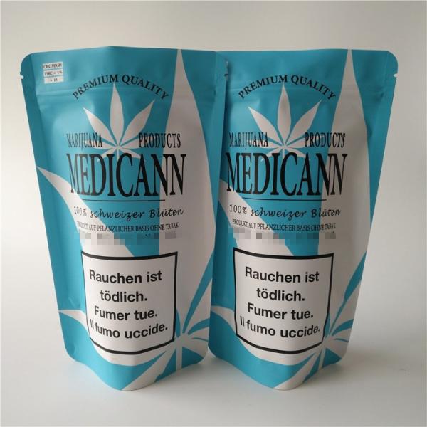 Edibles Herbal Incense Bags Medical Marijuana Package 4x6 Inches With Clear Window